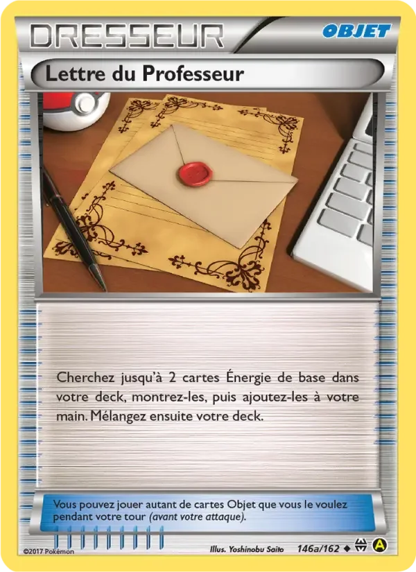 Carte Pokémon Professor's Letter — Impulsion TURBO