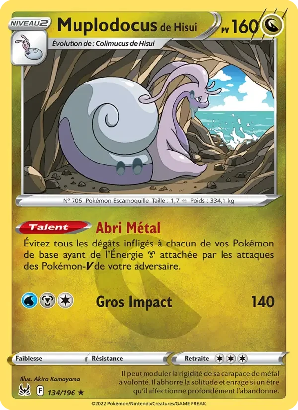 Carte Pokémon Muplodocus de Hisui — Origine Perdue