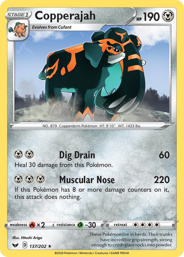 Carte Pokémon Pachyradjah — Épée et Bouclier