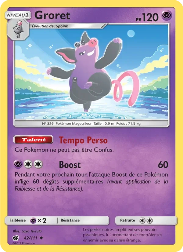 Carte Pokémon Groret — Invasion Carmin