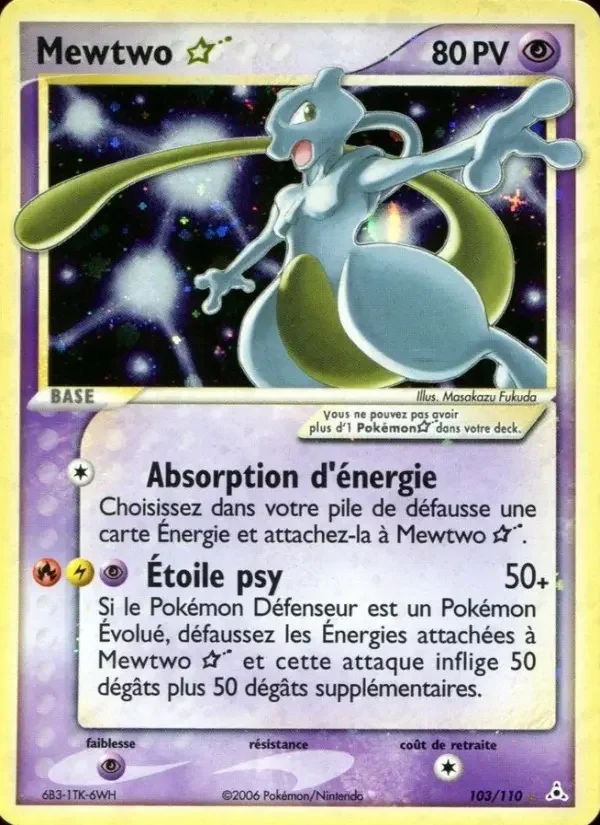 Carte Mewtwo ☆