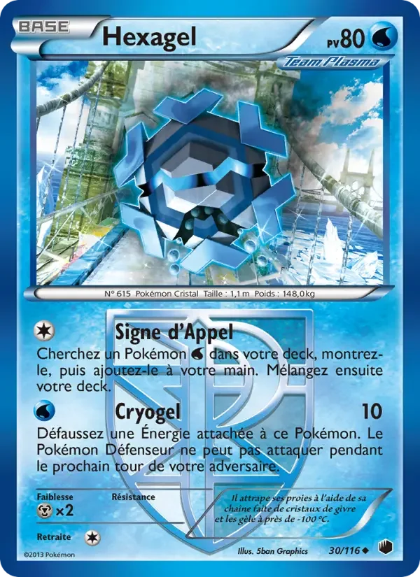 Carte Pokémon Hexagel — Glaciation Plasma