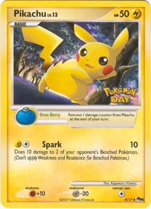 Carte Pokémon Pikachu — POP 6