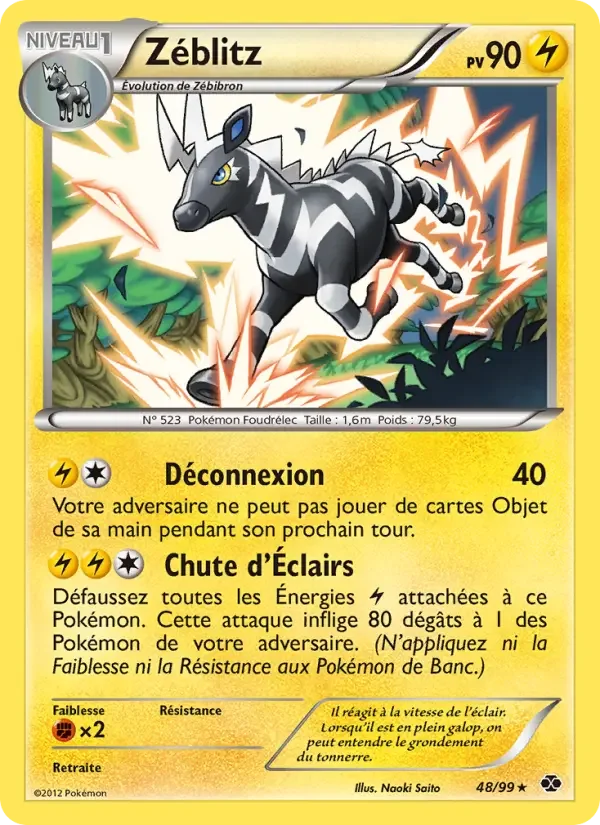 Carte Pokémon Zéblitz — Destinées Futures