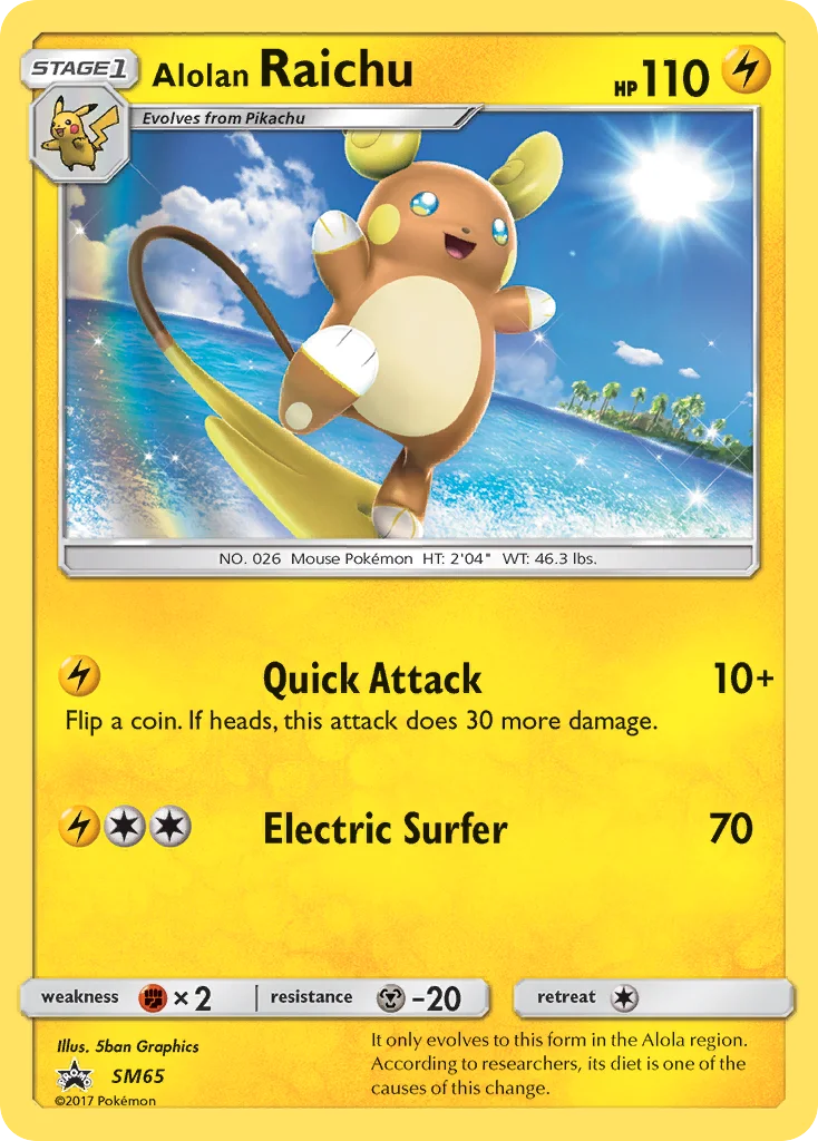 Carte Raichu d’Alola