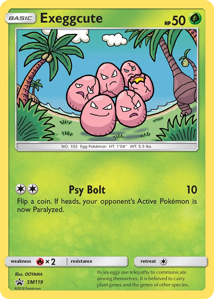 Carte Pokémon Exeggcute — Promos Soleil et Lune