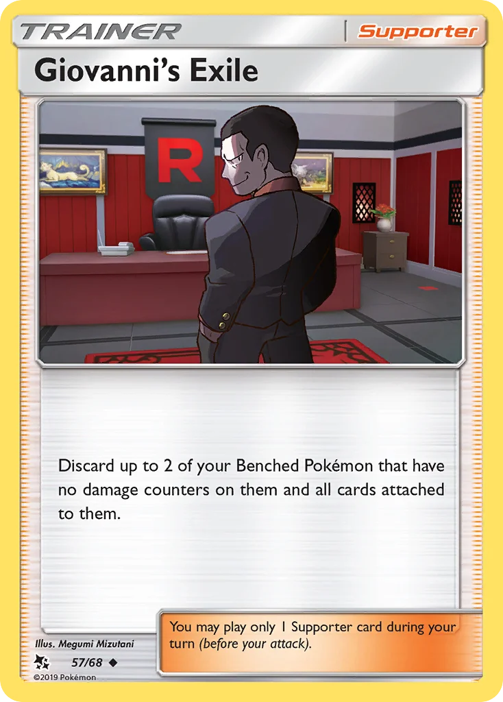 Carte Pokémon Exil de Giovanni — Destinées Occultes