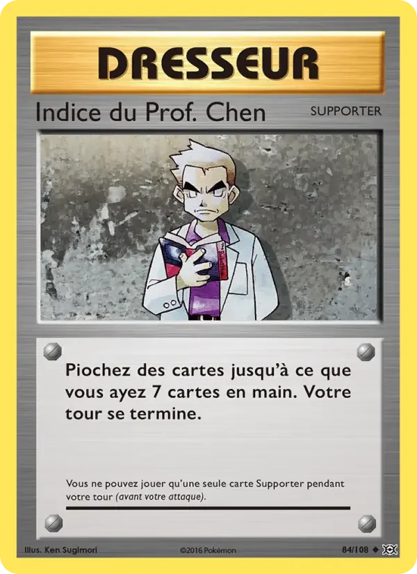 Carte Indice du Prof. Chen