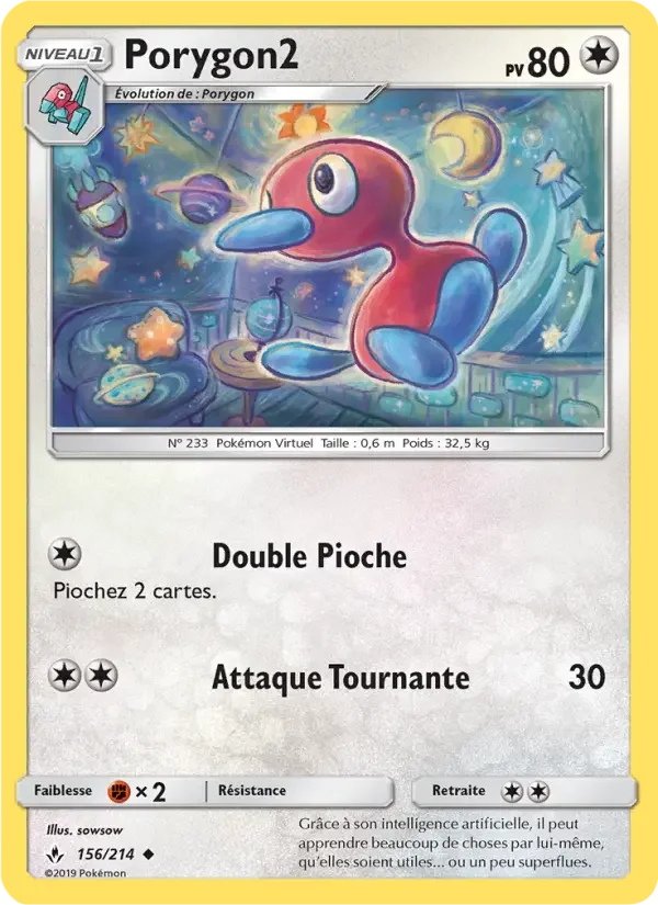 Carte Pokémon Porygon2 — Alliance Infaillible