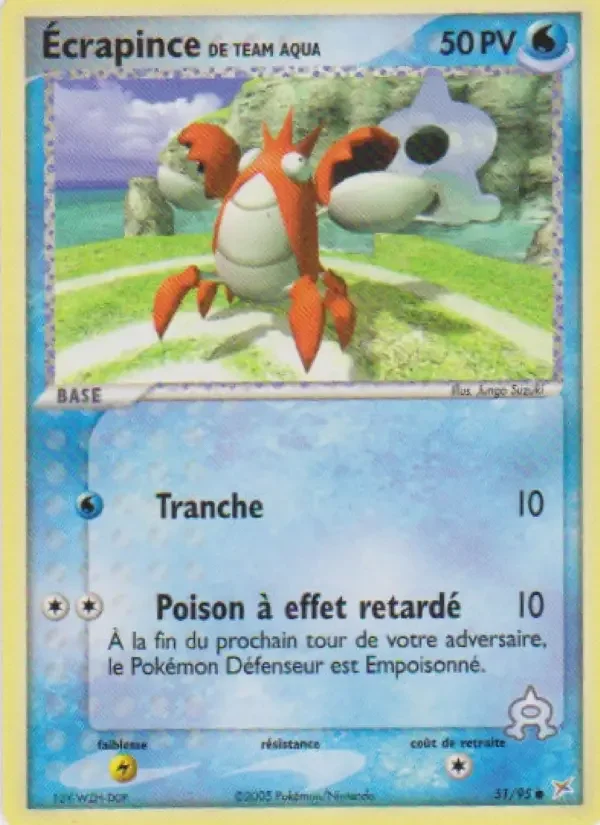 Carte Pokémon Écrapince de Team Aqua — Team Magma vs Team Aqua