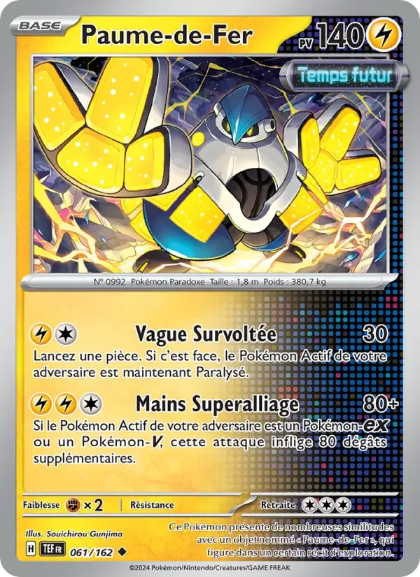 Carte Pokémon Paume-de-Fer — Forces Temporelles
