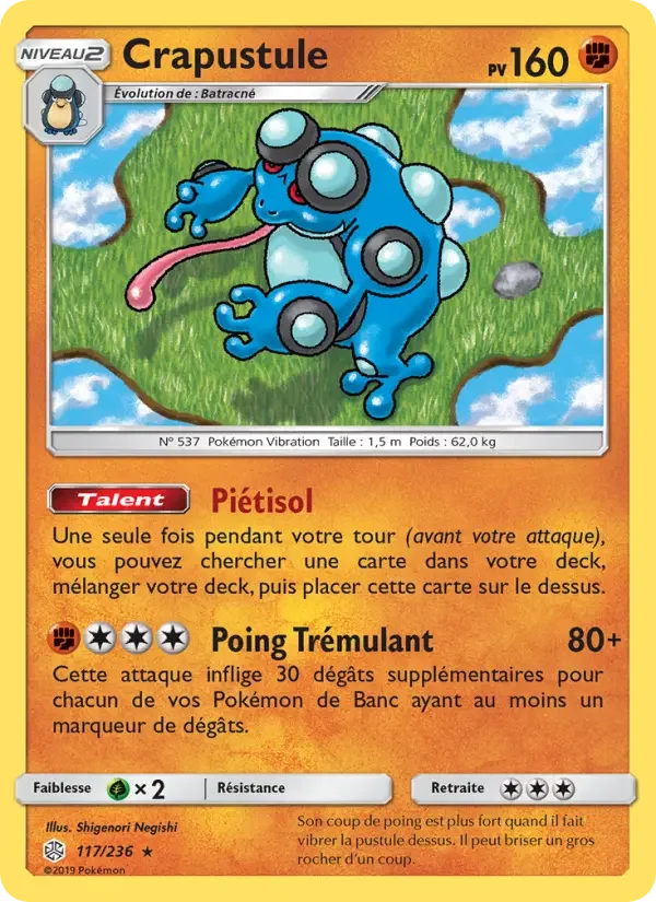 Carte Pokémon Crapustule — Éclipse Cosmique