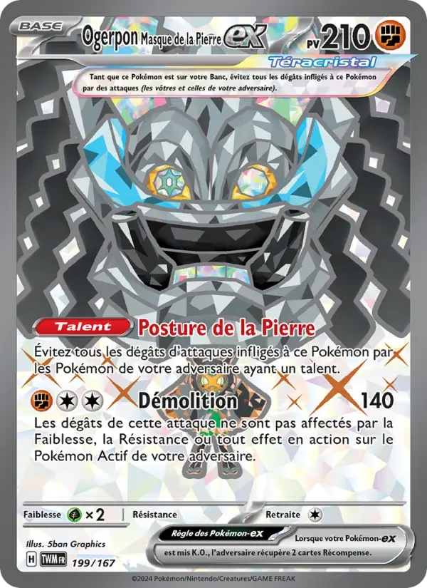 Carte Ogerpon Masque de la Pierre-ex