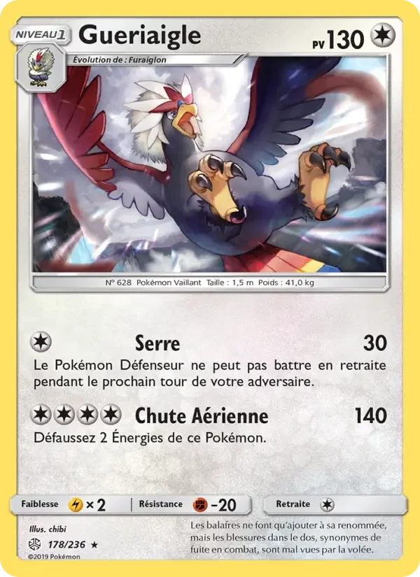 Carte Pokémon Gueriaigle — Éclipse Cosmique