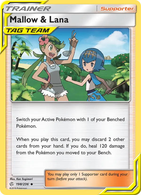 Carte Pokémon Mallow & Lana — Promos Épée et Bouclier