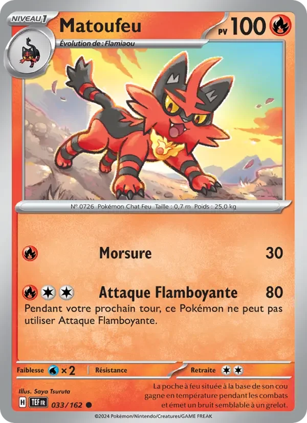 Carte Pokémon Matoufeu — Forces Temporelles