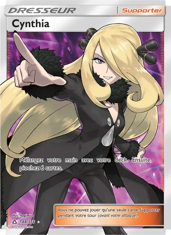 Carte Pokémon Cynthia — Ultra-Prisme