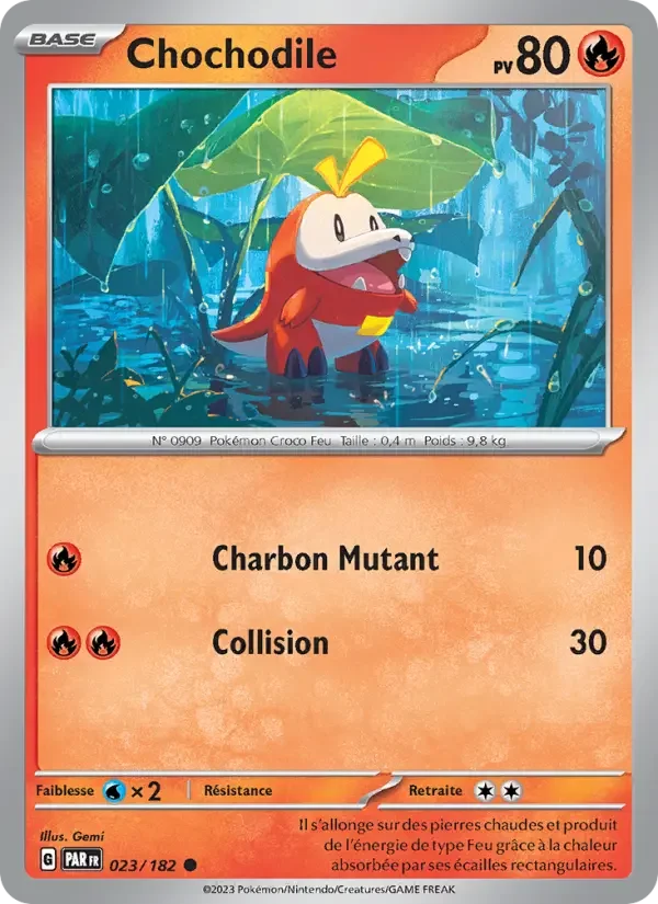 Carte Pokémon Chochodile — Faille Paradoxe