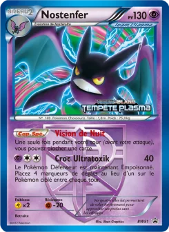 Carte Pokémon Nostenfer — Promos Noir et Blanc