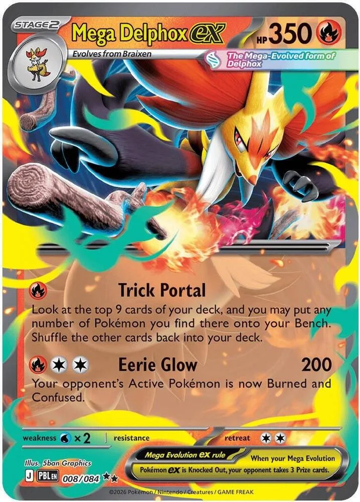 Carte Mega Delphox ex