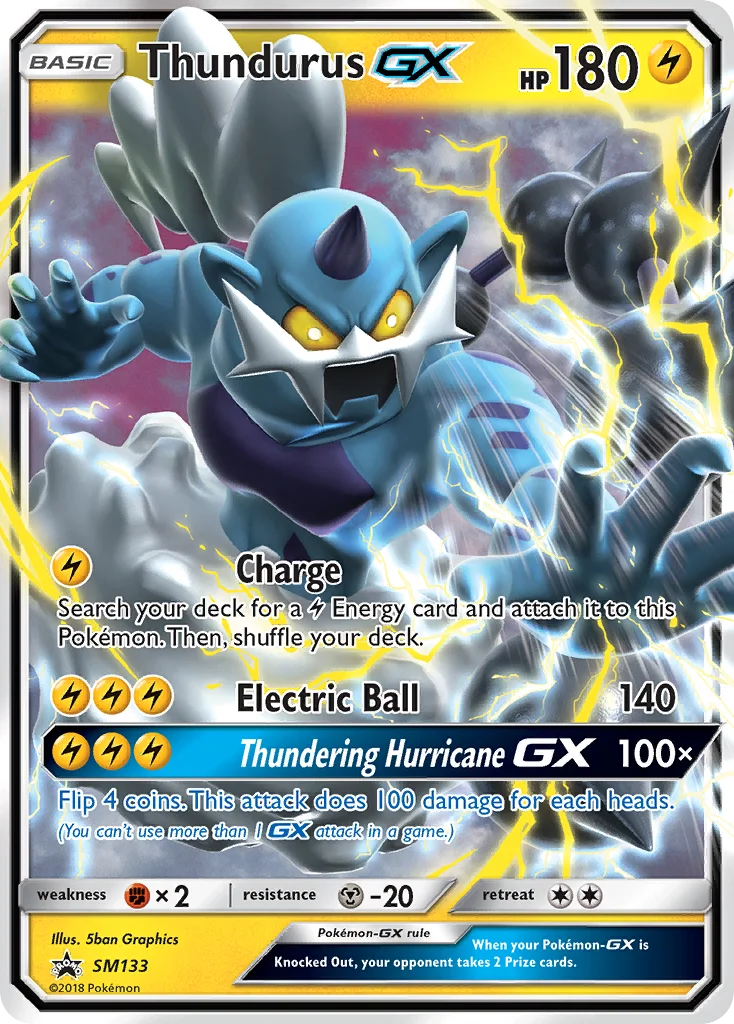 Carte Pokémon Fulguris GX — Promos Soleil et Lune