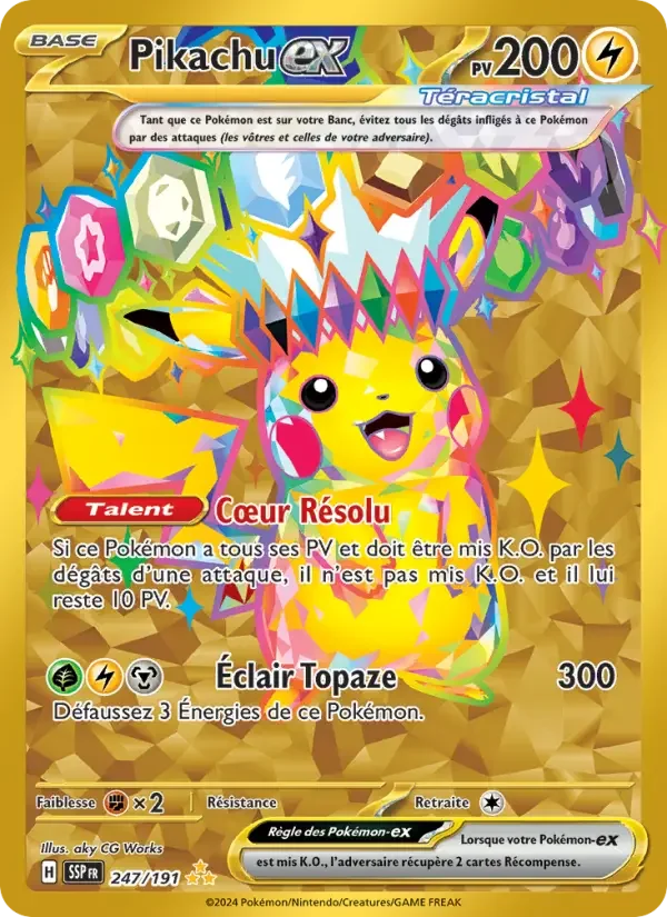 Carte Pikachu-ex