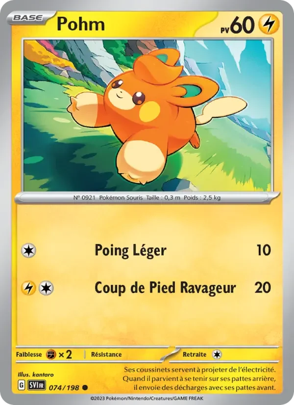 Carte Pokémon Pohm — Écarlate et Violet