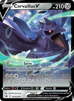 Carte Pokémon Corvaillus V — Promos Épée et Bouclier