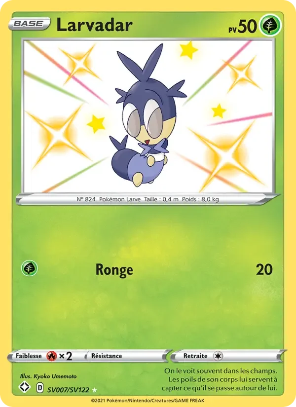 Carte Pokémon Larvadar — Destinées Radieuses