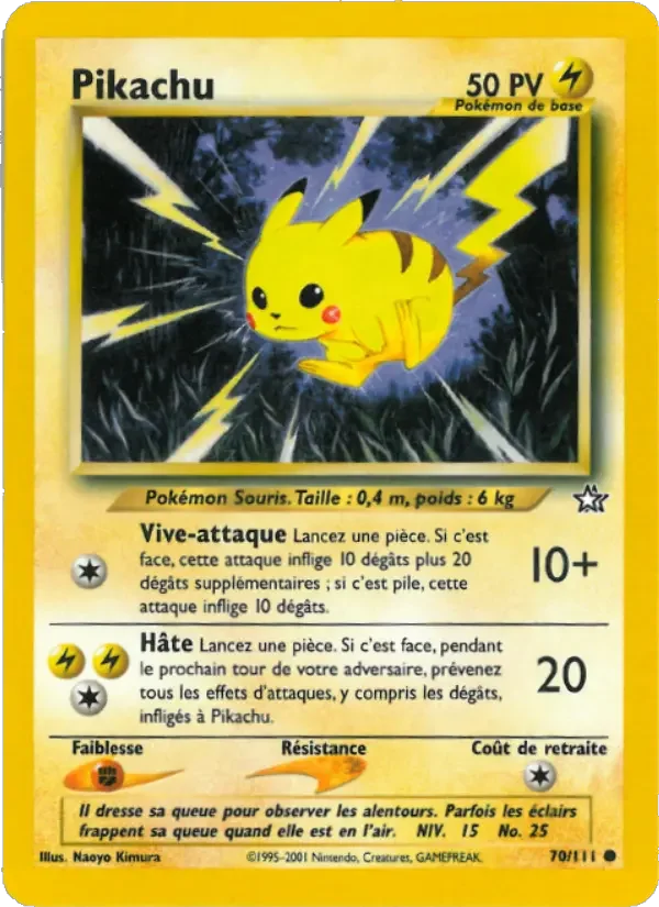 Carte Pokémon Pikachu — Neo Genesis
