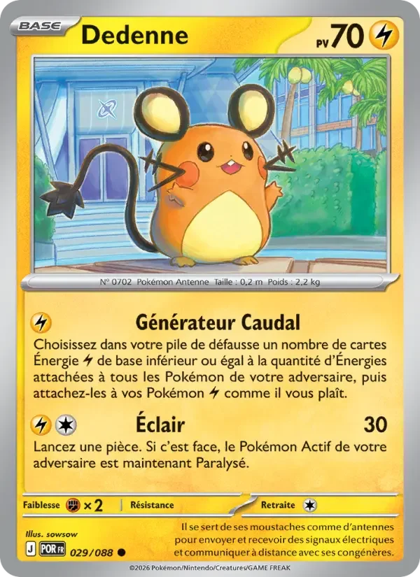 Carte Pokémon Dedenne — Équilibre Parfait