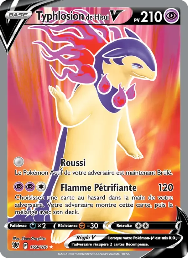Carte Pokémon Typhlosion de Hisui V — Astres Radieux