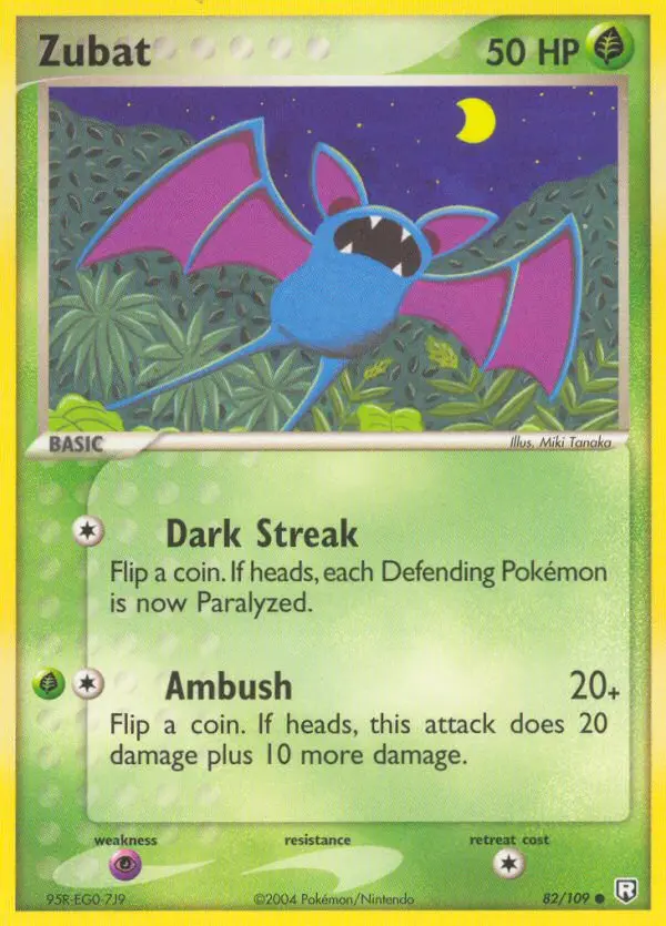Carte Pokémon Nosferapti — EX Team Rocket Returns
