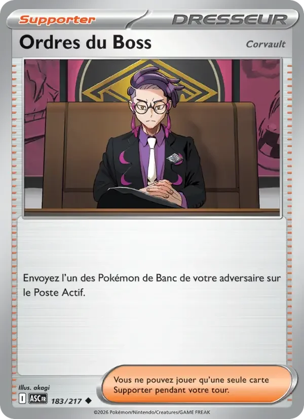 Carte Ordres du Boss