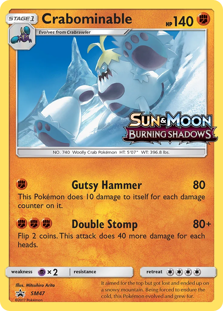 Carte Pokémon Crabominable — Promos Soleil et Lune