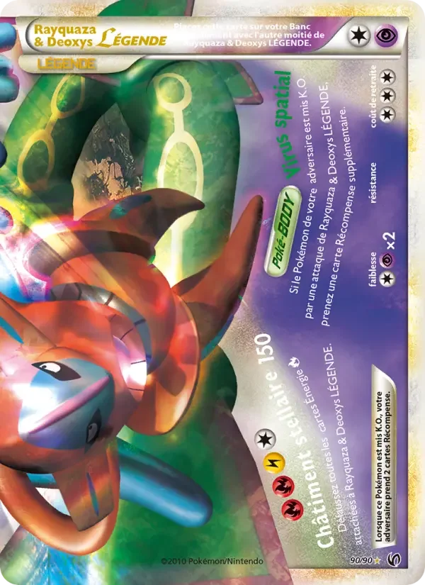Carte Rayquaza & Deoxys LÉGENDE