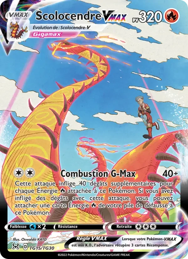 Carte Pokémon Scolocendre VMAX — Origine Perdue