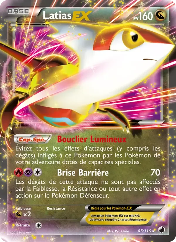 Carte Pokémon Latias-EX — Glaciation Plasma