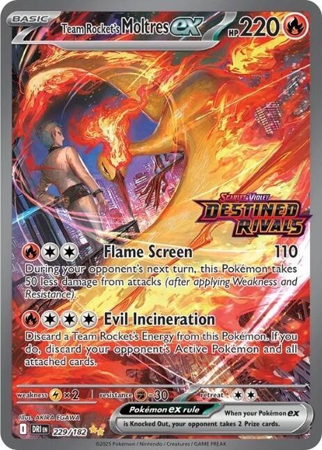 Carte Pokémon Sulfura-ex de la Team Rocket — Rivalités Destinées