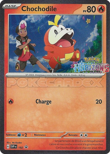 Carte Pokémon Chochodile — Promos Écarlate et Violet