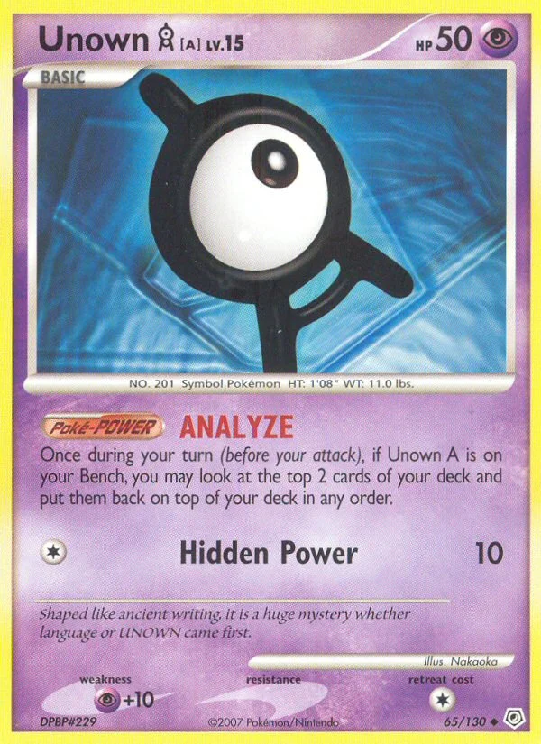 Carte Pokémon Zarbi A — Diamant & Perle