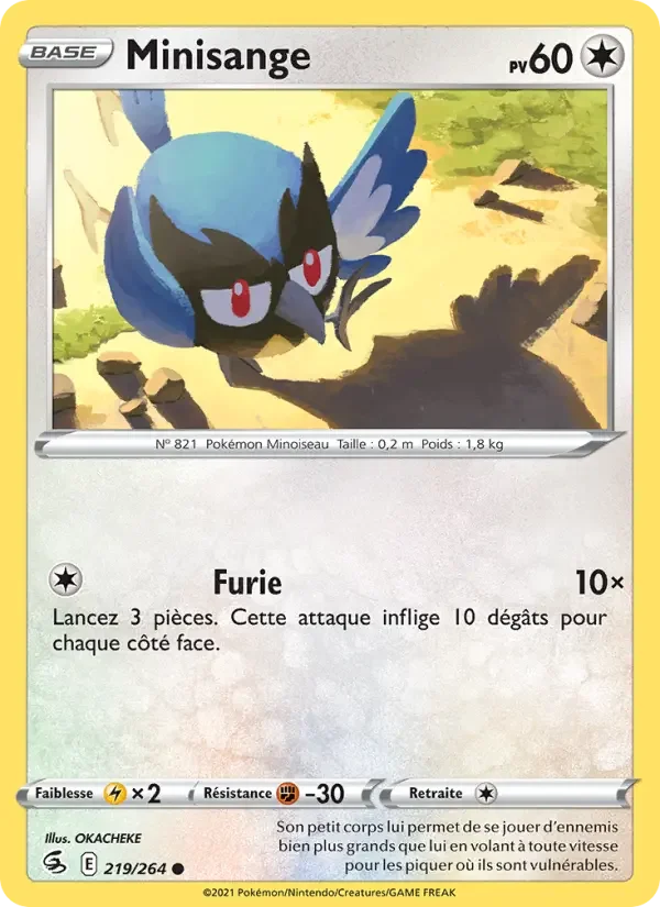 Carte Pokémon Minisange — Poing de Fusion