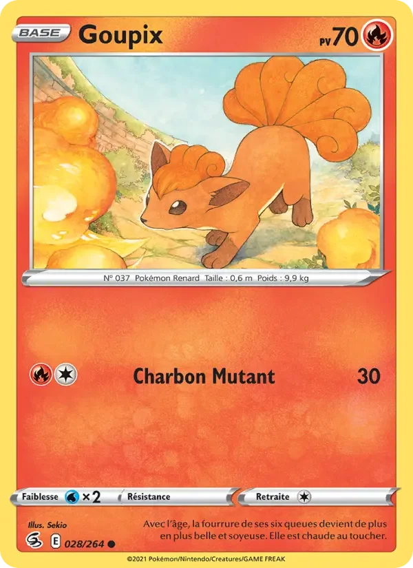 Carte Pokémon Goupix — Poing de Fusion
