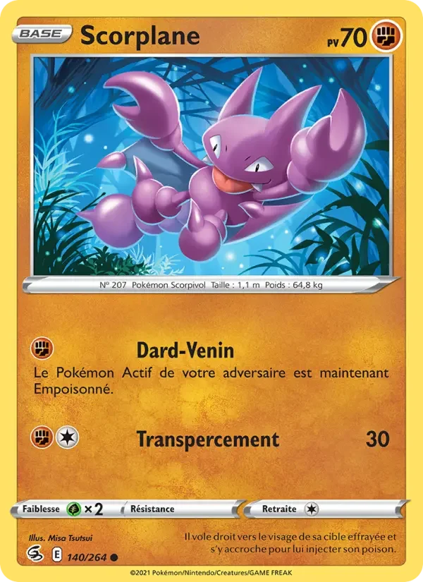 Carte Pokémon Scorplane — Poing de Fusion