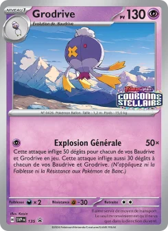 Carte Pokémon Grodrive — Promos Écarlate et Violet