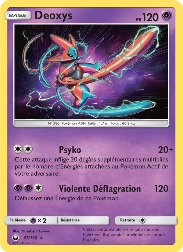 Carte Pokémon Deoxys — Tempête Céleste