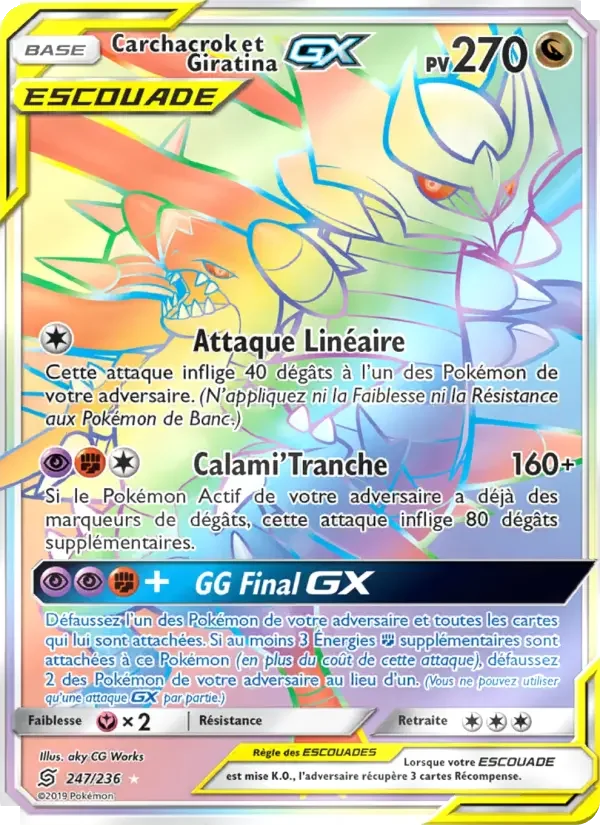 Carte Carchacrok et Giratina GX