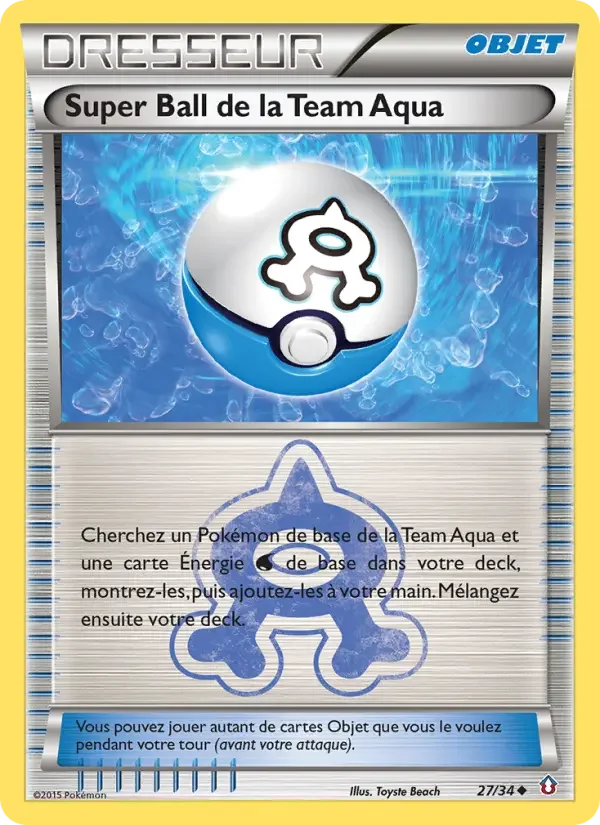 Carte Super Ball de la Team Aqua