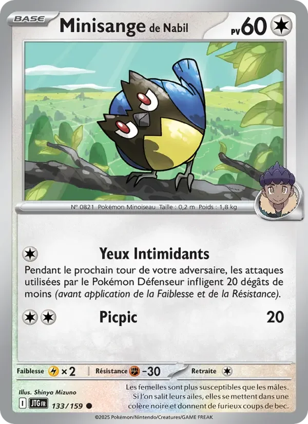 Carte Pokémon Minisange de Nabil — Aventures Ensemble