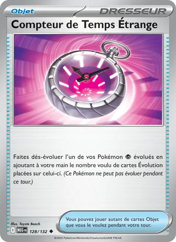 Carte Pokémon Compteur de Temps Étrange — Méga-Évolution